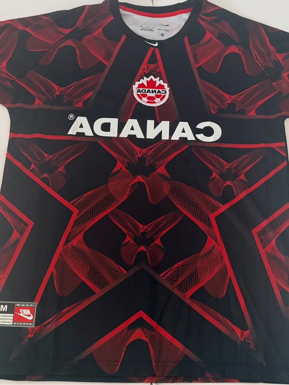 Nike Men’s Black & Red Canada Graphic Jersey